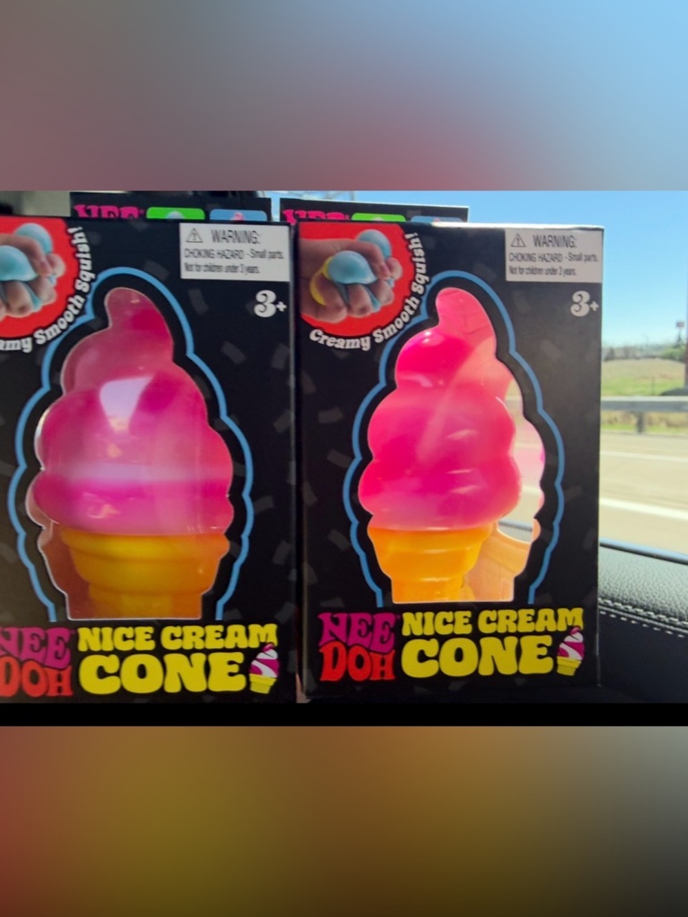 Nice Cream Cone Kids Squishy Toy – Pink